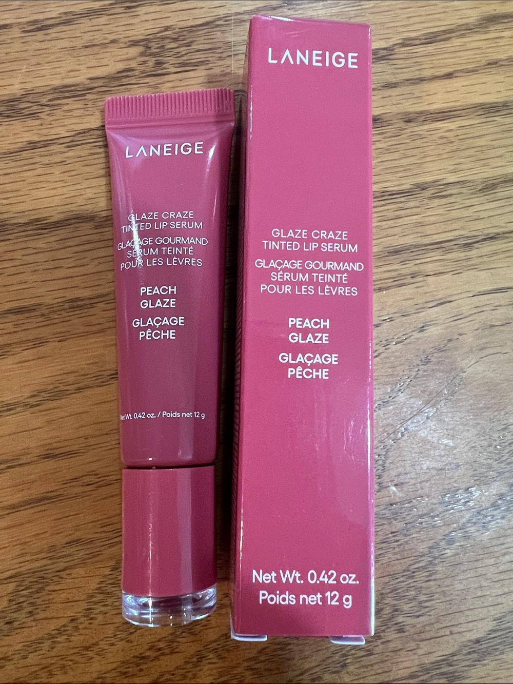 Laneige glaze craze peach glaze tinted lip serum